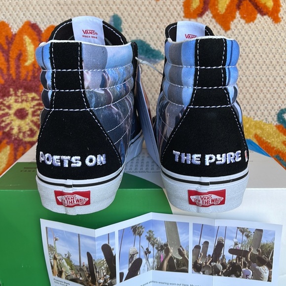 Vans Sk8-Hi Moca Frances Stark/Black Men’s sneakers - skate shoes - Picture 14 of 16